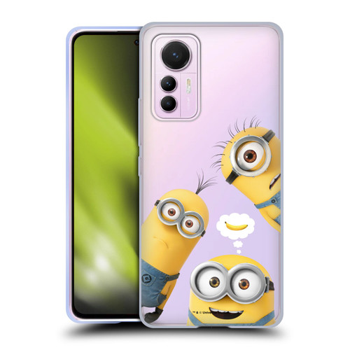 Despicable Me Funny Minions Banana Soft Gel Case for Xiaomi 12 Lite