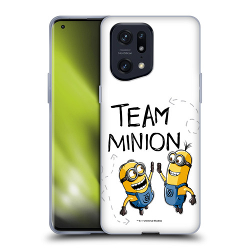 Despicable Me Minion Graphics Team High Five Soft Gel Case for OPPO Find X5 Pro