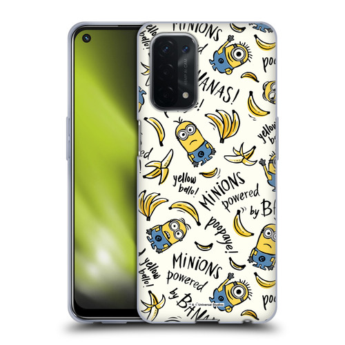 Despicable Me Minion Graphics Banana Doodle Pattern Soft Gel Case for OPPO A54 5G