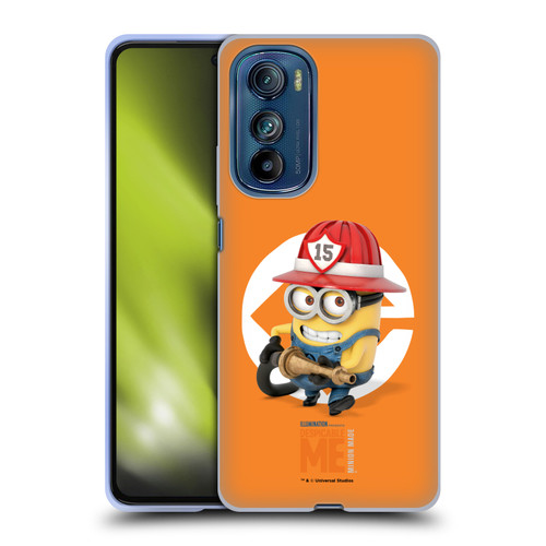 Despicable Me Minions Bob Fireman Costume Soft Gel Case for Motorola Edge 30