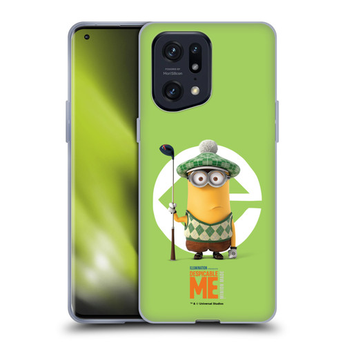 Despicable Me Minions Kevin Golfer Costume Soft Gel Case for OPPO Find X5 Pro