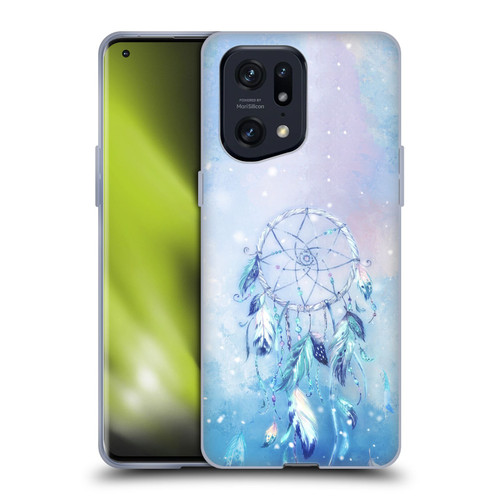 Simone Gatterwe Assorted Designs Blue Dreamcatcher Soft Gel Case for OPPO Find X5 Pro