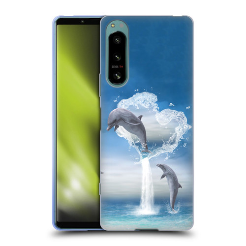 Simone Gatterwe Dolphins Lovers Soft Gel Case for Sony Xperia 5 IV