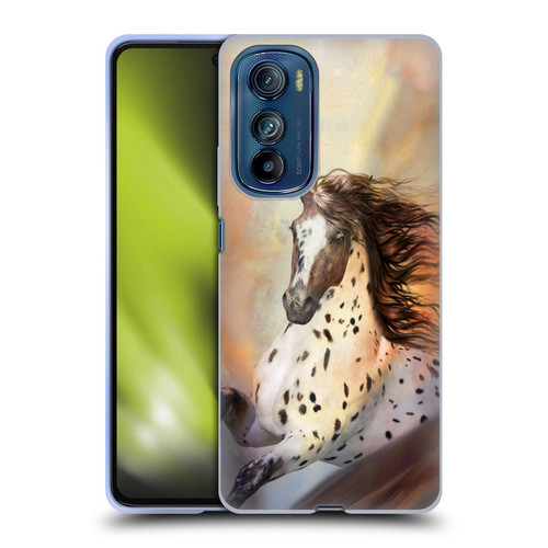 Simone Gatterwe Horses Wild 2 Soft Gel Case for Motorola Edge 30