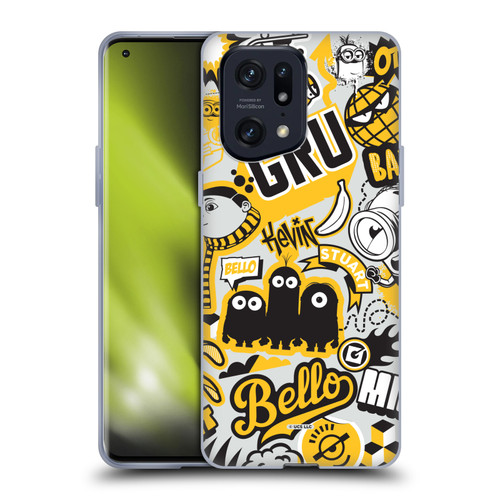 Minions Rise of Gru(2021) Iconic Mayhem Pattern 1 Soft Gel Case for OPPO Find X5 Pro