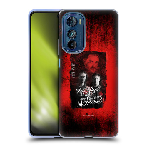 Supernatural Graphic Castiel Soft Gel Case for Motorola Edge 30