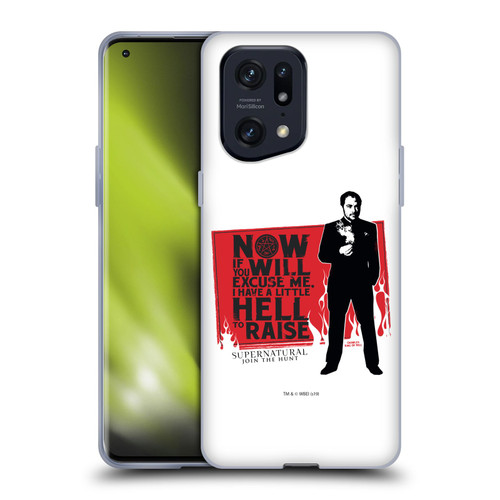 Supernatural Graphic Sam, Dean & Castiel Soft Gel Case for OPPO Find X5 Pro