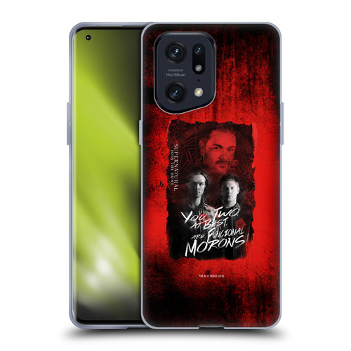 Supernatural Graphic Castiel Soft Gel Case for OPPO Find X5 Pro