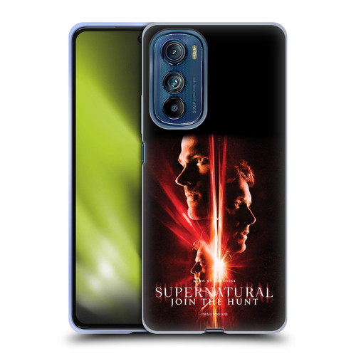 Supernatural Key Art Sam, Dean & Castiel Soft Gel Case for Motorola Edge 30