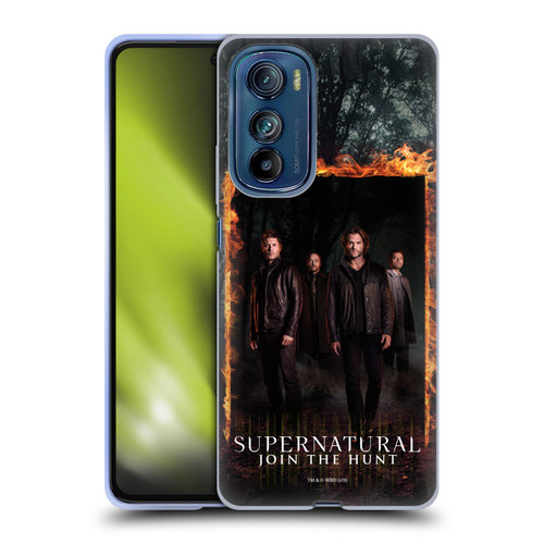 Supernatural Key Art Sam, Dean, Castiel & Crowley Soft Gel Case for Motorola Edge 30
