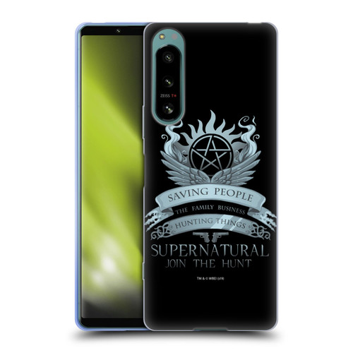 Supernatural Vectors Saving People Logo Soft Gel Case for Sony Xperia 5 IV