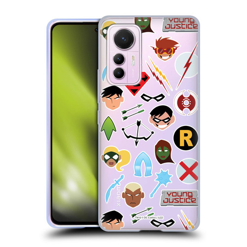 Young Justice Graphics Icons Soft Gel Case for Xiaomi 12 Lite