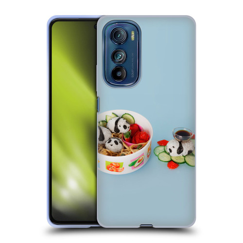 Pepino De Mar Foods Panda Rice Ball Soft Gel Case for Motorola Edge 30