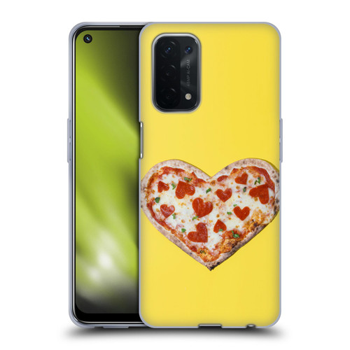 Pepino De Mar Foods Heart Pizza Soft Gel Case for OPPO A54 5G