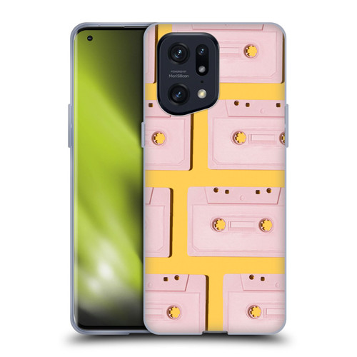 Pepino De Mar Patterns 2 Cassette Tape Soft Gel Case for OPPO Find X5 Pro