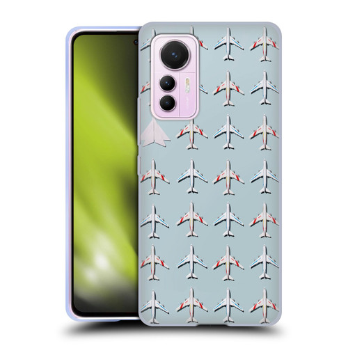 Pepino De Mar Patterns 2 Airplane Soft Gel Case for Xiaomi 12 Lite