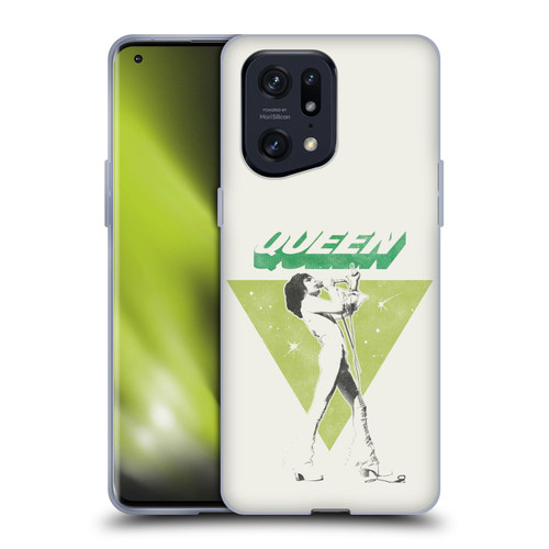 Queen Key Art Freddie Mercury Soft Gel Case for OPPO Find X5 Pro