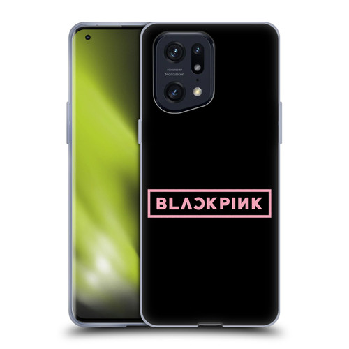 Blackpink The Album Pink Logo Soft Gel Case for OPPO Find X5 Pro