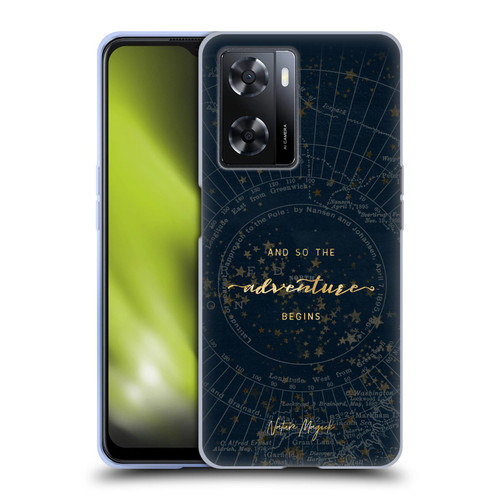 Nature Magick So The Adventure Begins Quote Star Map Soft Gel Case for OPPO A57s