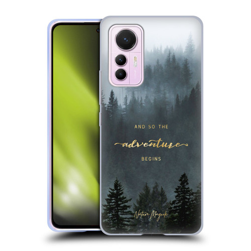 Nature Magick So The Adventure Begins Quote Trees Soft Gel Case for Xiaomi 12 Lite