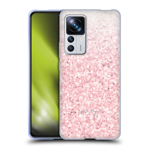 Nature Magick Rose Gold Marble Glitter Pink Sparkle 2 Soft Gel Case for Xiaomi 12T Pro