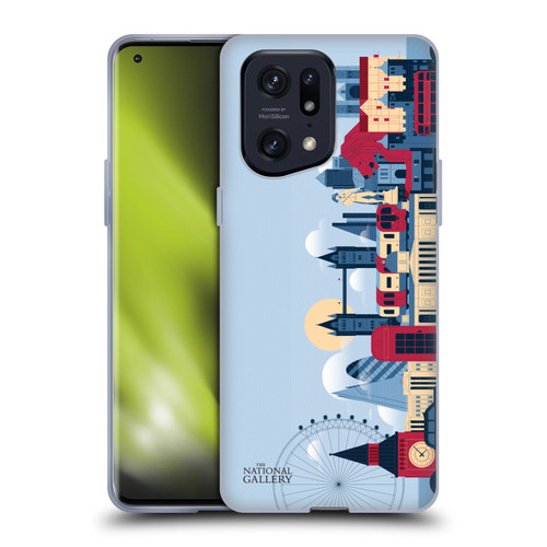 The National Gallery Art London Skyline Soft Gel Case for OPPO Find X5 Pro