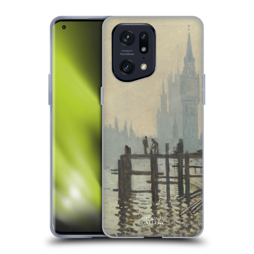 The National Gallery Art Monet Thames Soft Gel Case for OPPO Find X5 Pro