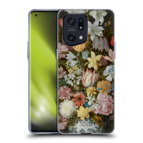 The National Gallery Art A Still Life Of Flowers In A Wan-Li Vase Soft Gel Case for OPPO Find X5 Pro