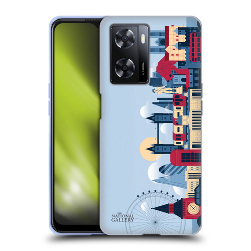 The National Gallery Art London Skyline Soft Gel Case for OPPO A57s