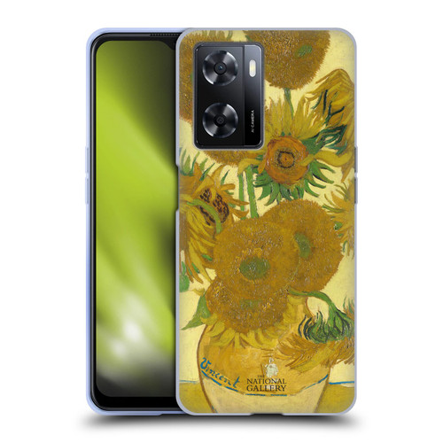 The National Gallery Art Sunflowers Soft Gel Case for OPPO A57s
