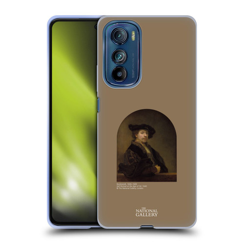 The National Gallery People Rembrandt Self Portrait Age 34 Soft Gel Case for Motorola Edge 30