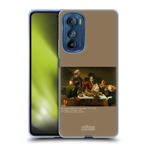 The National Gallery People The Supper At Emmaus Soft Gel Case for Motorola Edge 30