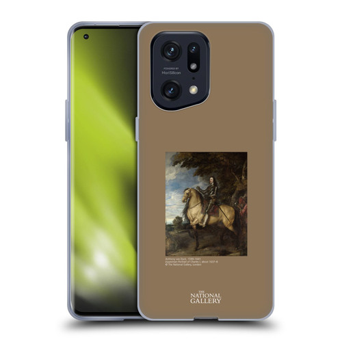 The National Gallery People Equestrian Portrait Of Charles I Soft Gel Case for OPPO Find X5 Pro