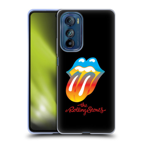 The Rolling Stones Graphics Rainbow Tongue Soft Gel Case for Motorola Edge 30
