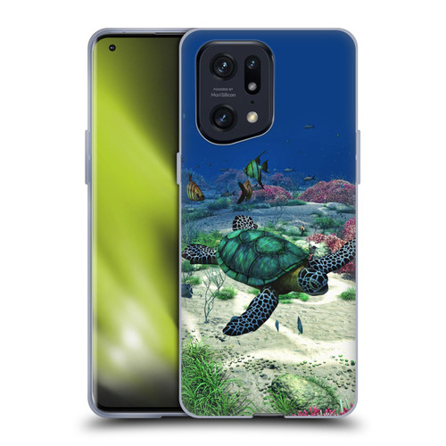 Simone Gatterwe Life In Sea Turtle Soft Gel Case for OPPO Find X5 Pro