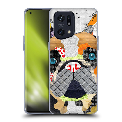 Michel Keck Dogs 3 French Bulldog Soft Gel Case for OPPO Find X5 Pro