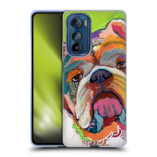 Michel Keck Dogs Bulldog Soft Gel Case for Motorola Edge 30