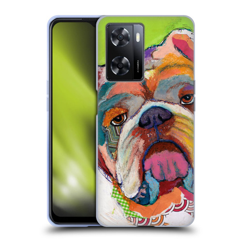 Michel Keck Dogs Bulldog Soft Gel Case for OPPO A57s