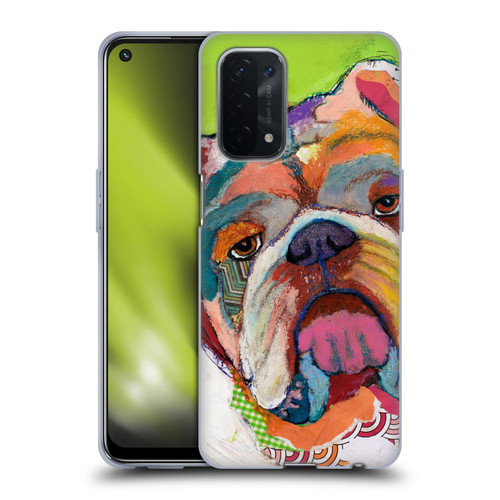 Michel Keck Dogs Bulldog Soft Gel Case for OPPO A54 5G