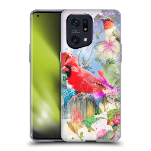 Aimee Stewart Assorted Designs Birds And Bloom Soft Gel Case for OPPO Find X5 Pro