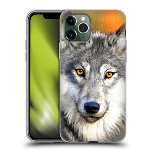 Aimee Stewart Animals Autumn Wolf Soft Gel Case for Apple iPhone 11 Pro