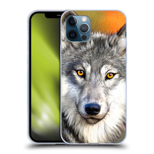 Aimee Stewart Animals Autumn Wolf Soft Gel Case for Apple iPhone 12 / iPhone 12 Pro