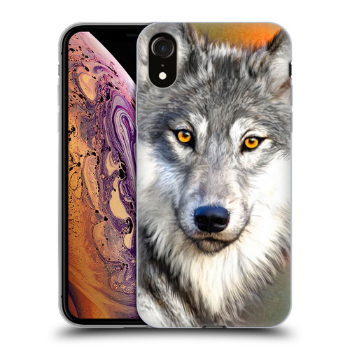Aimee Stewart Animals Autumn Wolf Soft Gel Case for Apple iPhone XR