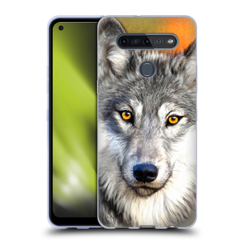 Aimee Stewart Animals Autumn Wolf Soft Gel Case for LG K51S