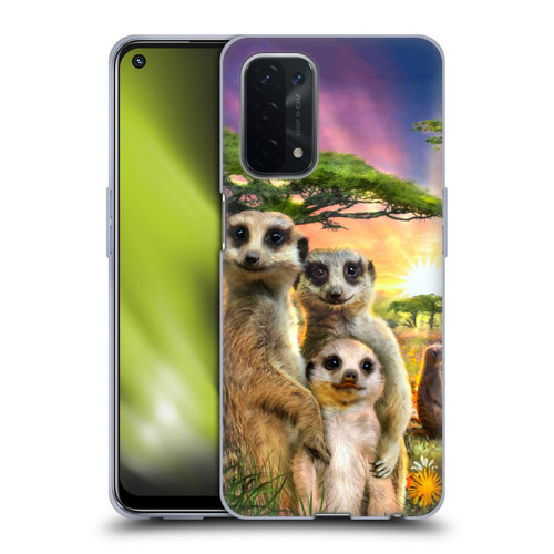 Aimee Stewart Animals Meerkats Soft Gel Case for OPPO A54 5G