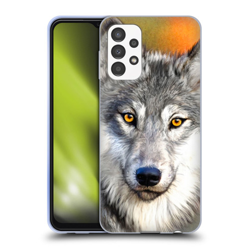 Aimee Stewart Animals Autumn Wolf Soft Gel Case for Samsung Galaxy A13 (2022)