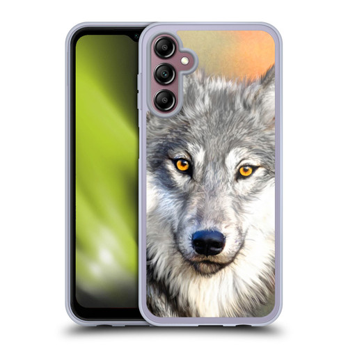 Aimee Stewart Animals Autumn Wolf Soft Gel Case for Samsung Galaxy A14 5G