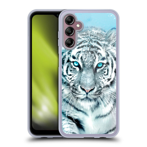 Aimee Stewart Animals White Tiger Soft Gel Case for Samsung Galaxy A14 5G