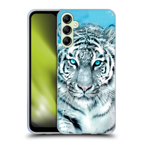 Aimee Stewart Animals White Tiger Soft Gel Case for Samsung Galaxy A14 5G