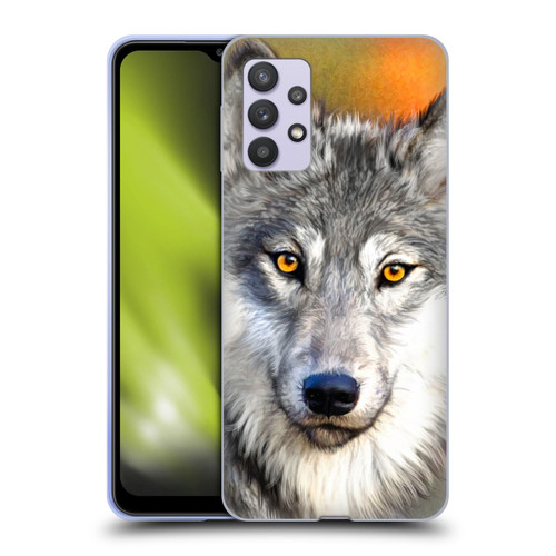 Aimee Stewart Animals Autumn Wolf Soft Gel Case for Samsung Galaxy A32 5G / M32 5G (2021)